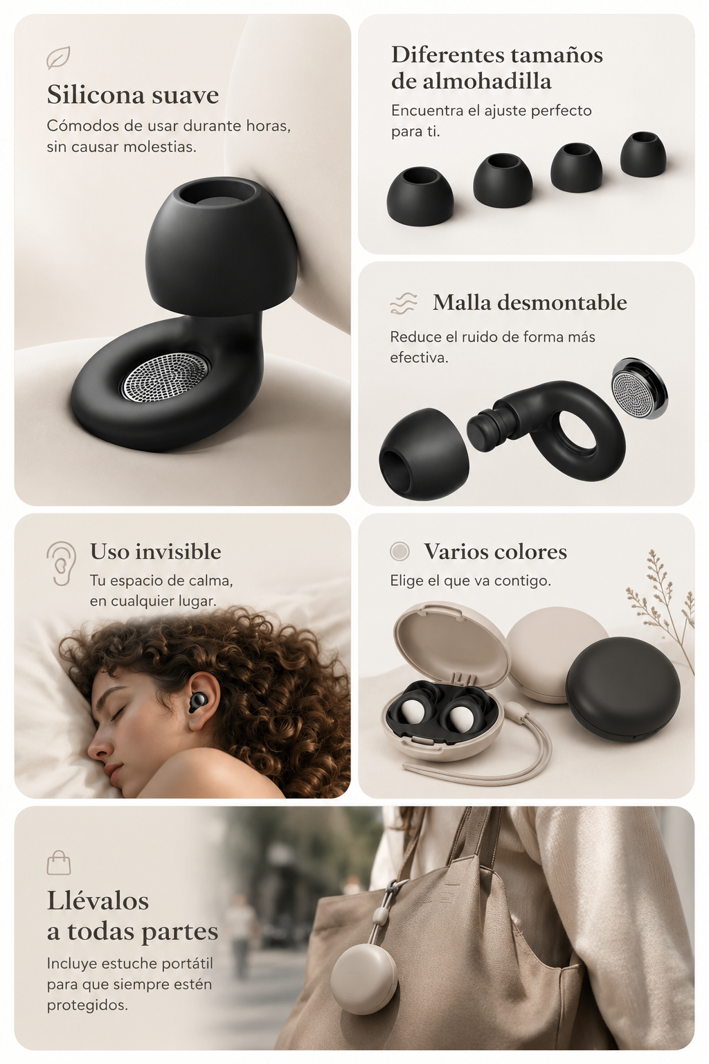 Desconéctate del Ruido y Duerme Mejor - Earplugs AOKI